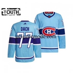 Kinder Montreal Canadiens Eishockey Trikot KIRBY DACH 77 Adidas 2022-2023 Reverse Retro Blau Authentic